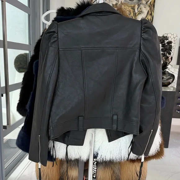 Retroflex Black Faux Leather Moto Jacket - Women's - Picture 3 of 4